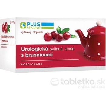 PLUS LEKÁREŇ Urologická bylinná zmes s brusnicami porciovaná 20 x 1,5 g
