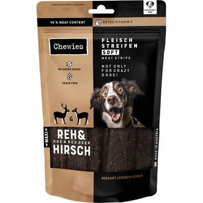 Chewies masové plátky Srnčí a jelení 3 x 150 g