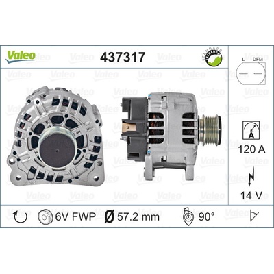 VALEO Alternátor 437317