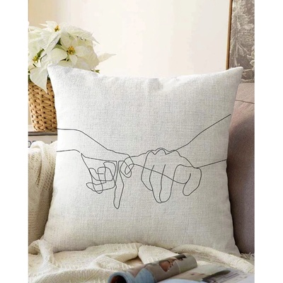 Minimalist Cushion Covers Калъфка за възглавница от памучна смес Pinky, 55 x 55 cm - Minimalist Cushion Covers (Sonil-K-8962)