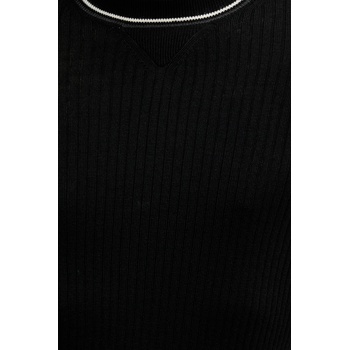 Giorgio Armani Вълнен пуловер Armani Exchange мъжки в черно от лека материя XM000893 AF14007 (XM000893.AF14007)