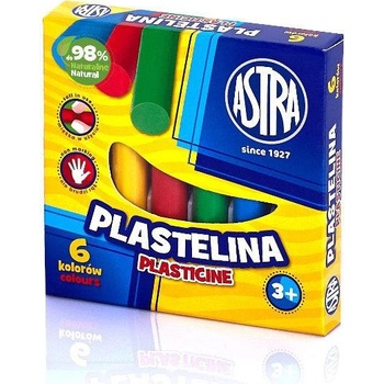 Astra Plastelína vo vedierku 6 farieb 480g (0620)