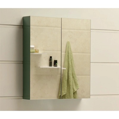 Inter Ceramic Огледален pvc шкаф icmc 6070 green (6070 green up)
