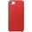 Apple iPhone Leather Case - оригинален кожен кейс (естествена кожа) за iPhone 8, iPhone 7 (червен)