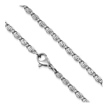 Šperky4U Ocelový řetízek řecký klíč OPE1213-020-55