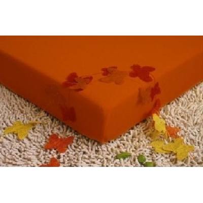 TiaHome Prostěradlo jersey cihlové 200x220