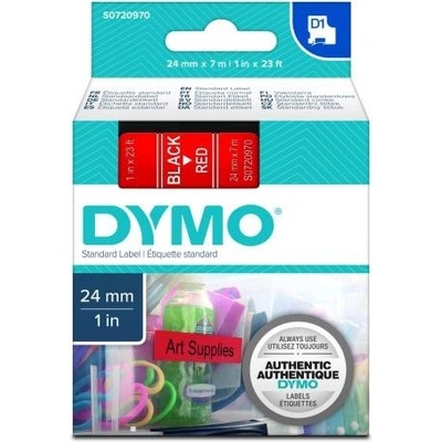 Samolepiaca páska Dymo D1 24 mm červená/čierna S0720970