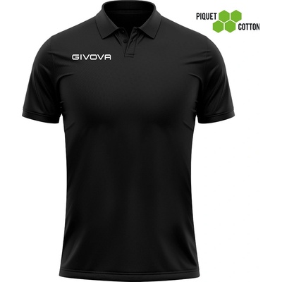 Givova polo triko polo Cotone Piquet Summer černá