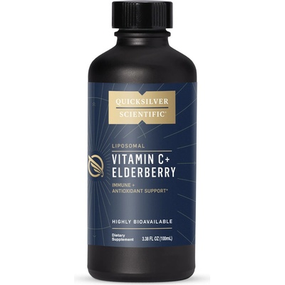 Quicksilver Scientific Vitamin C + Elderberry bezinka 100 ml