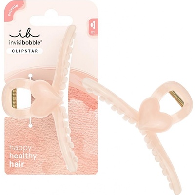 Invisibobble CLIPSTAR L Heartbeat - Skřipec do vlasů 1 ks