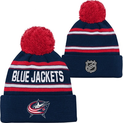 Detská čiapka na zimu OUTERSTUFF WORDARK JACQUARD CUFF POM COLUMBUS BLUE JACKETS