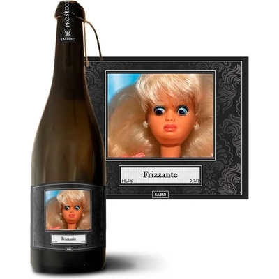 Sablio WTF Barbie - Meme Barbie Prosecco biele suché šumivé víno 10,5 % 0,75 l (holá fľaša)