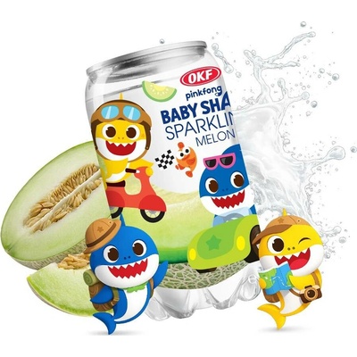 OKF Sparkling Baby Shark Melon Drink 350 ml
