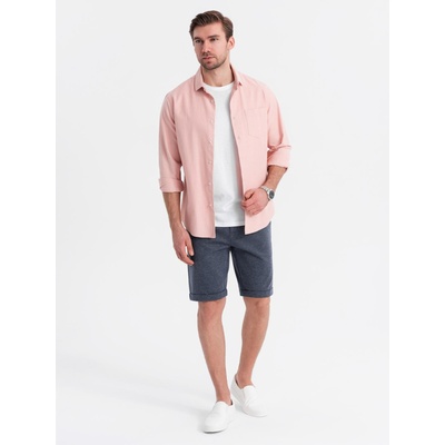 Ombre Clothing Мъжки структурирани плетени шорти с еластична талия Ombre Clothing Ombre Clothing | Sin | МЪЖЕ | S