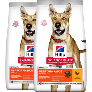 Hill's Hill s Science Plan Performance гранули за възрастни кучета с пиле 2 x 14 кг