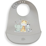 Interbaby Силиконов лигавник Interbaby - Tres Amigos, сив (SI019-76) - ozone