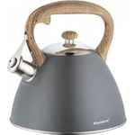 KLAUSBERG Чайник Klausberg KB 7297, 3 литра, Свирещ, Индукция, Сив инокс (9999KB7297) - topmarket