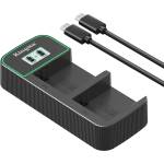 KingMa Двойно зарядно PD3.0 LCD NP-F550/750/950 USB Fast Charger за Sony видео Зарядно за батерии