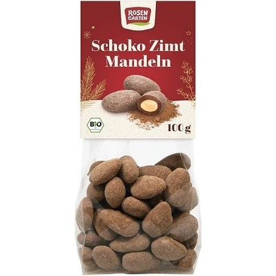 ROSENGARTEN Mandle v mliečnej čokoláde a škorici BIO 100 g