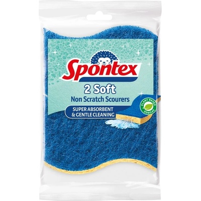 SPONTEX 2 Soft viskózna hubka pre riad 2 ks