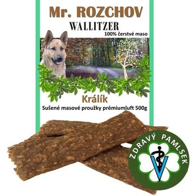Mr. Rozchov Sušené masové proužky prémiumluft sáček králík 500 g
