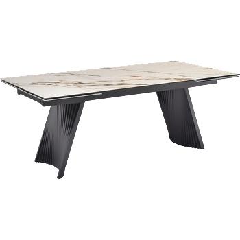 Carmen Разтегателна трапезна маса kowal - бяла (3531033)