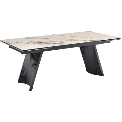 Carmen Разтегателна трапезна маса kowal - бяла (3531033)