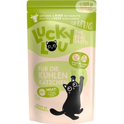 Lucky Lou Lifestage Kitten s hydinou a hovädzím 125 g