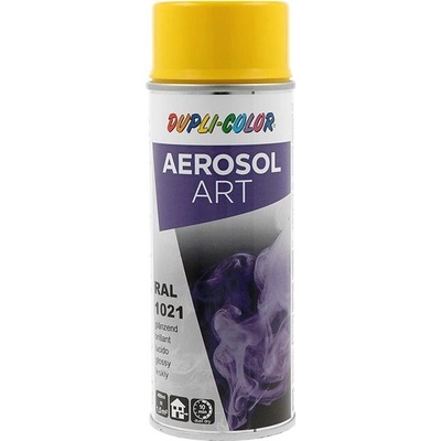 Dupli Color Art barva ve spreji 400 ml RAL 1021 žlutá hořčičná lesklá