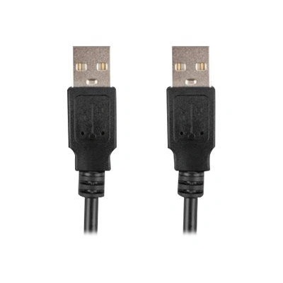 Lanberg USB-A M/M 2.0 kábel 0.5m fekete (CA-USBA-20CU-0005-BK) (CA-USBA-20CU-0005-BK) (CA-USBA-20CU-0005-BK)