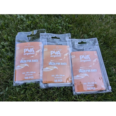 PVA Organic PVA sáčky do studené vody - M - Solid PVA bags Cold water 50ks -55x130mm