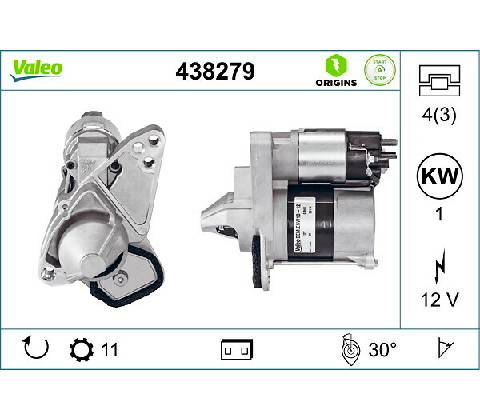 Štartér VALEO 438279