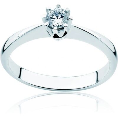 Savicki Zásnubný prsteň Triumph of Love biele zlato diamant PI B D 00081