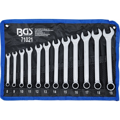 BGS technic Sada kľúčov očko-vidlica 8 - 19 mm 12-dielna BGS 71021