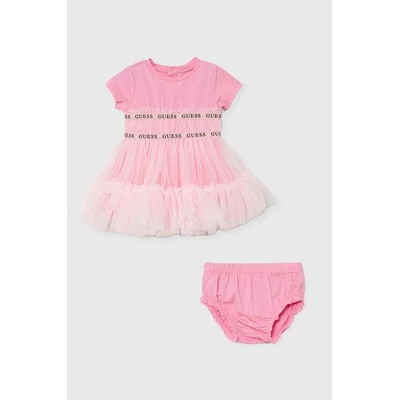 Guess Бебешка рокля Guess в розово къса разкроена (A4RK11.K6YW0.PPYH)