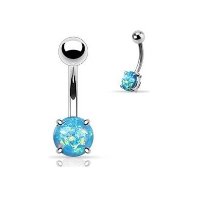 Šperky4U piercing do pupíku pryskyřičný opál WP01004-Q
