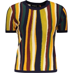 DESIGUAL Дамска тениска с къс ръкав desigual, Размер m, Цвят Синьо (26swtk55_bl9019)