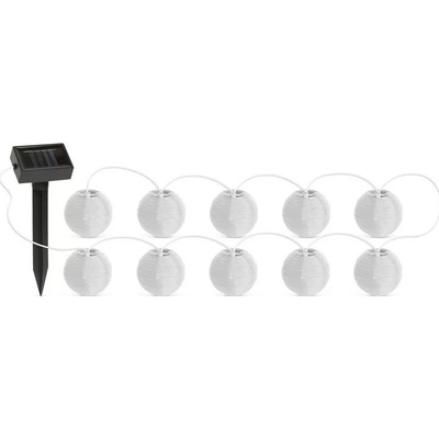 GARDEN OF EDEN LED Solární řetěz 10xLED 1,2V 3,7m IP44 studená bílá LC3268