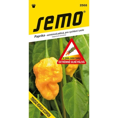 Paprika - extrémně pálivá - Trinidad Moruga Scorpion Yellow