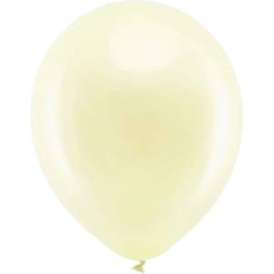Party Deco Латексови Балони Металик, Крем 30см (rb30m-079)