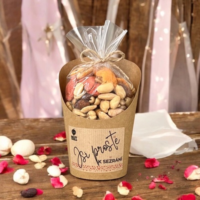 Nutworld Zamilovaný slaný Mix v celofánku a kelímku Jsi prostě k sežrání 180 g