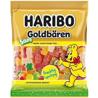 Haribo medvídci kyselé v cukru s ovocnými příchutěmi 80 g