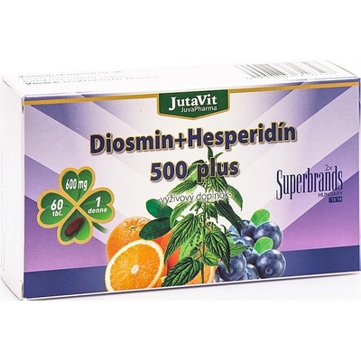 JuvaPharma JutaVit Diosmín + Hesperidín 500 plus 60 tabliet