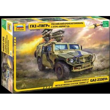 Zvezda Model Kit military 3682 GAZ with AT missile system Kornet D CF 32 3682 1:35