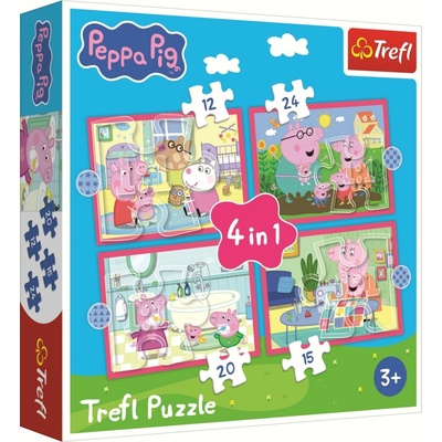 TREFL Prasiatko Peppa Dobrodružstvo 4v1 35 48 54 70 dielov