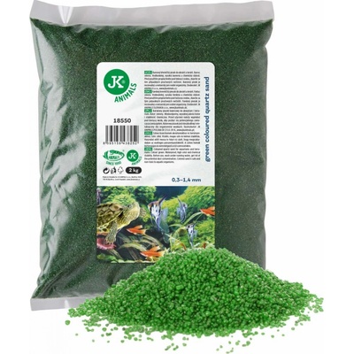 JK ANIMALS křemičitý písek zelený 2 kg – Zbozi.Blesk.cz