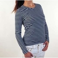 Sailor Breton Long Sleeve Tričko Modrá Biela