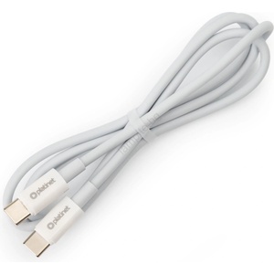 Platinet USB кабел USB-C / USB-C съединител 60W 1m бял (PL0547)