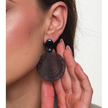 Jewelry & watches обеци JEWELRY & WATCHES - Black Boho Hoops - B128