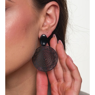 Jewelry & watches обеци JEWELRY & WATCHES - Black Boho Hoops - B128